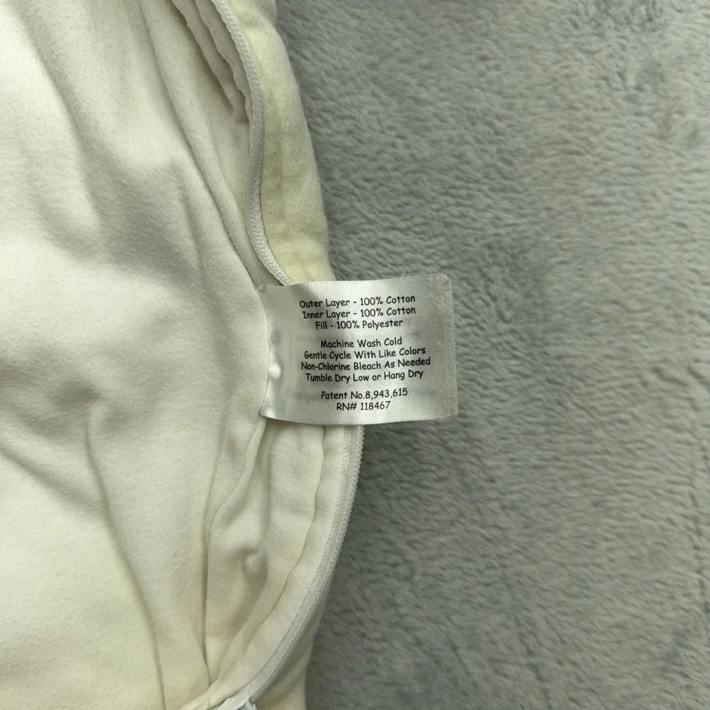 Baby Merlin Magic Sleepsuit Unisex Small Cream Transition Swaddle Double Zipper